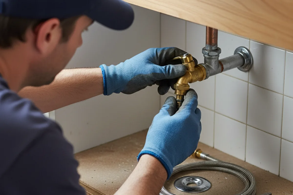 Shutoff valve and fitting work during Faucet and Fixture Repair in Monroeville